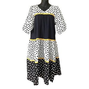 POLK A DOT LAYERED DRESS